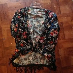 Velvet Shawl/Coverup